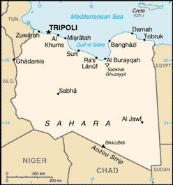 Map of Libya